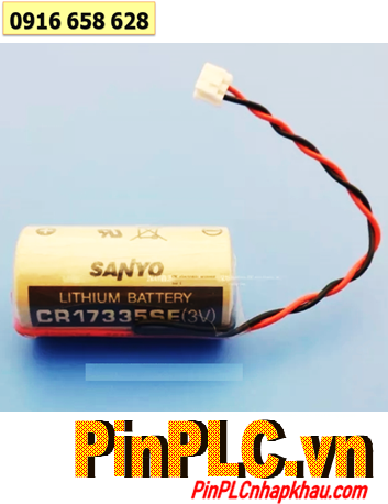 Sanyo CR17335SE; Pin nuôi nguồn Sanyo CR17335SE lithium 3v 2/3A 1800mAh _Xuất xứ Nhật